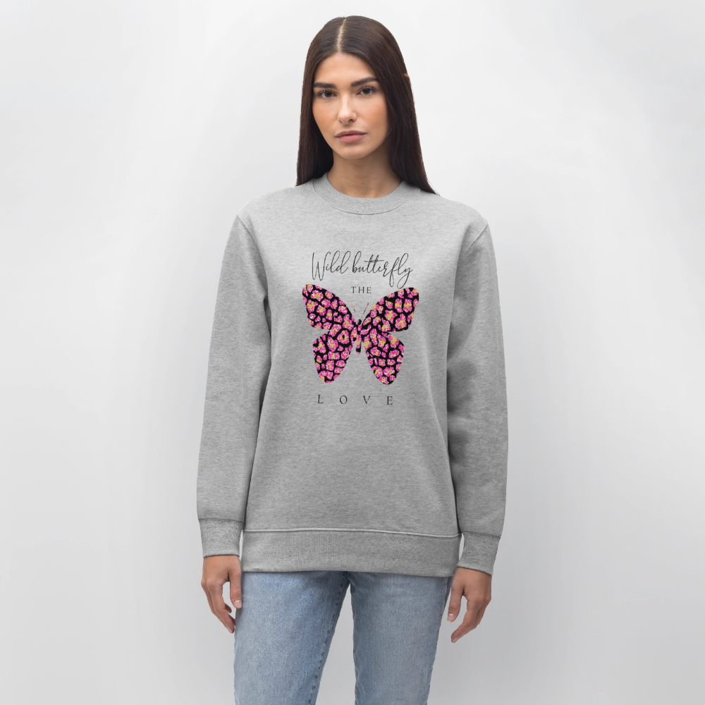 Wild Butterfly Sweatshirt - heather grey