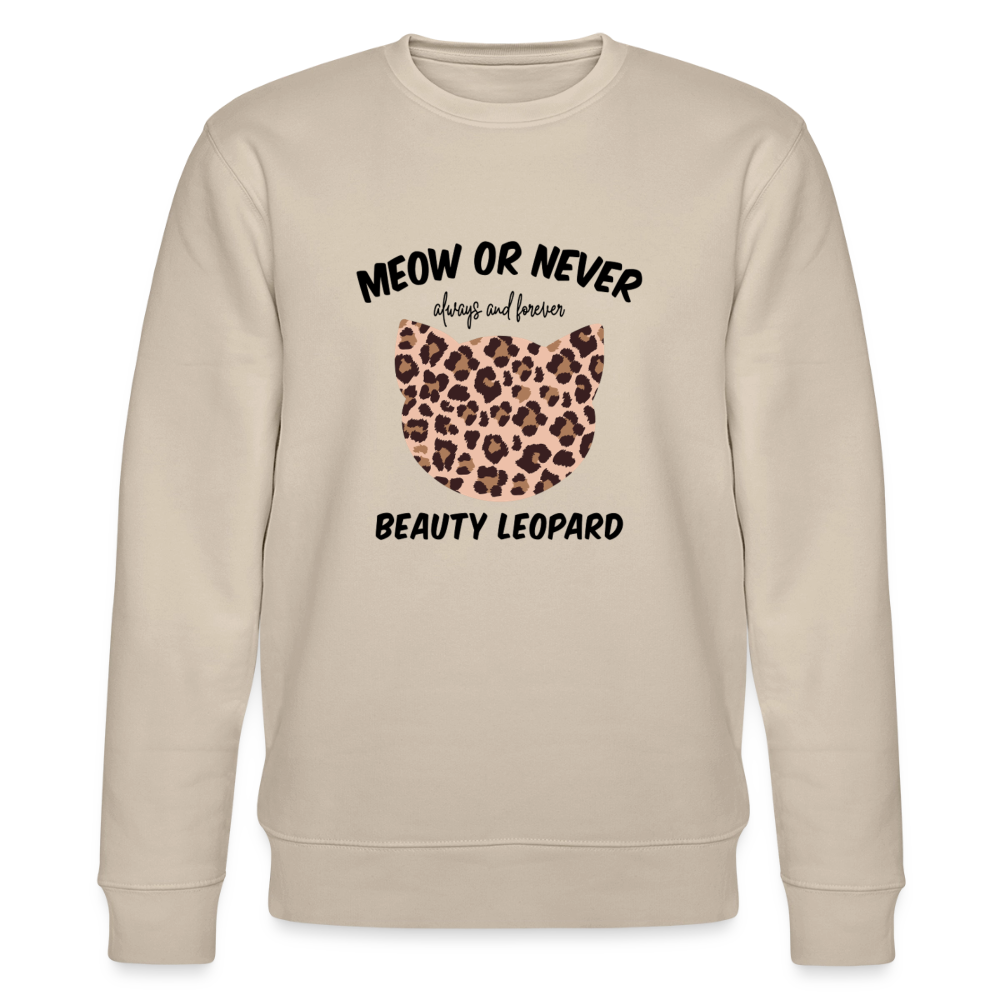 Meow Or Newer Sweatshirt - beige
