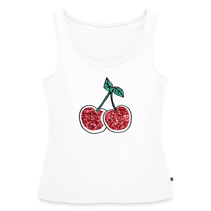 Cherry  Tank Top - white