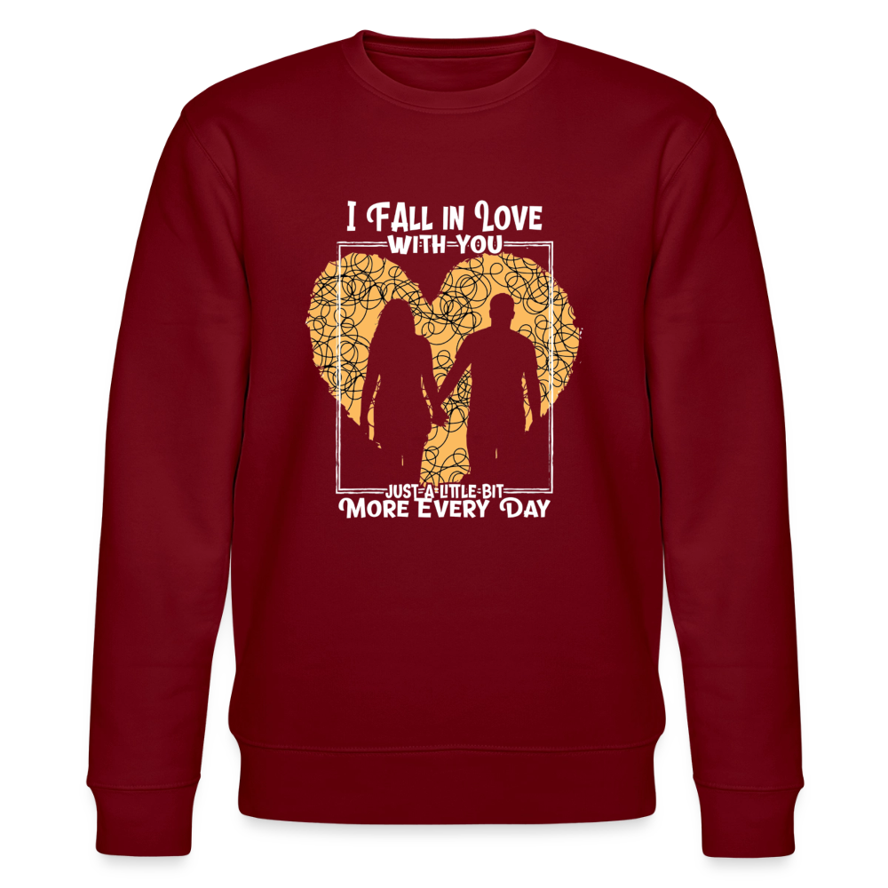 I Fall in Love Sweatshirt - burgundy