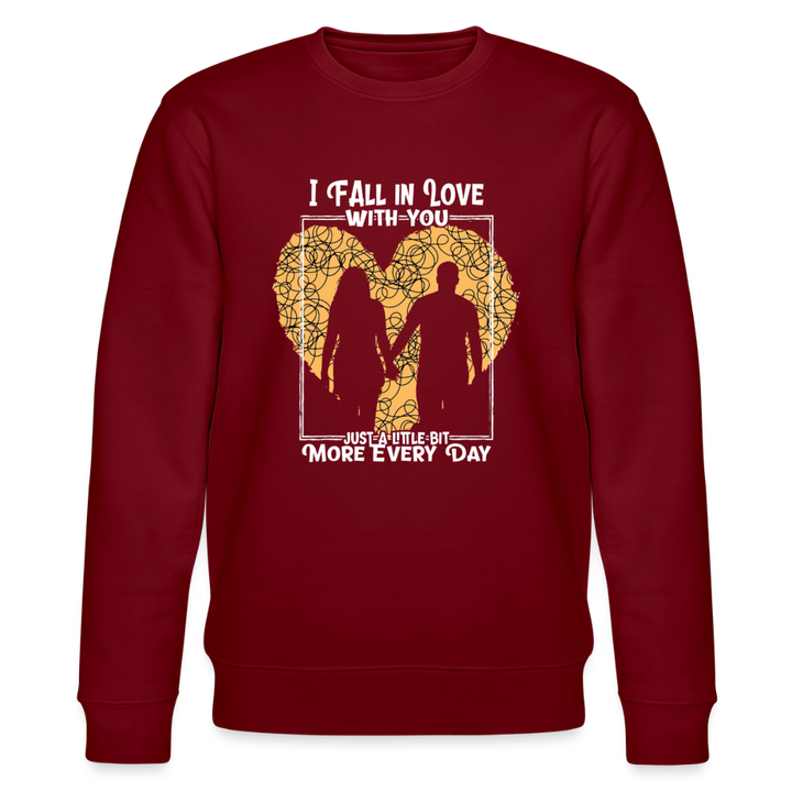 I Fall in Love Sweatshirt - burgundy