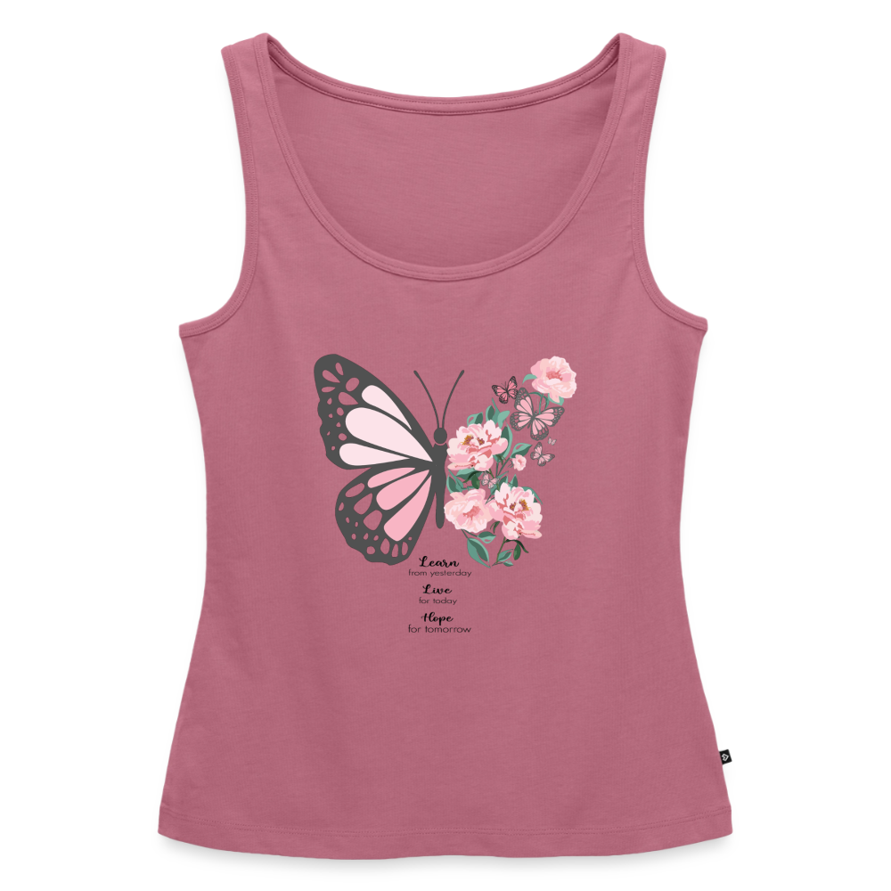 Butterfly Tank Top - mauve