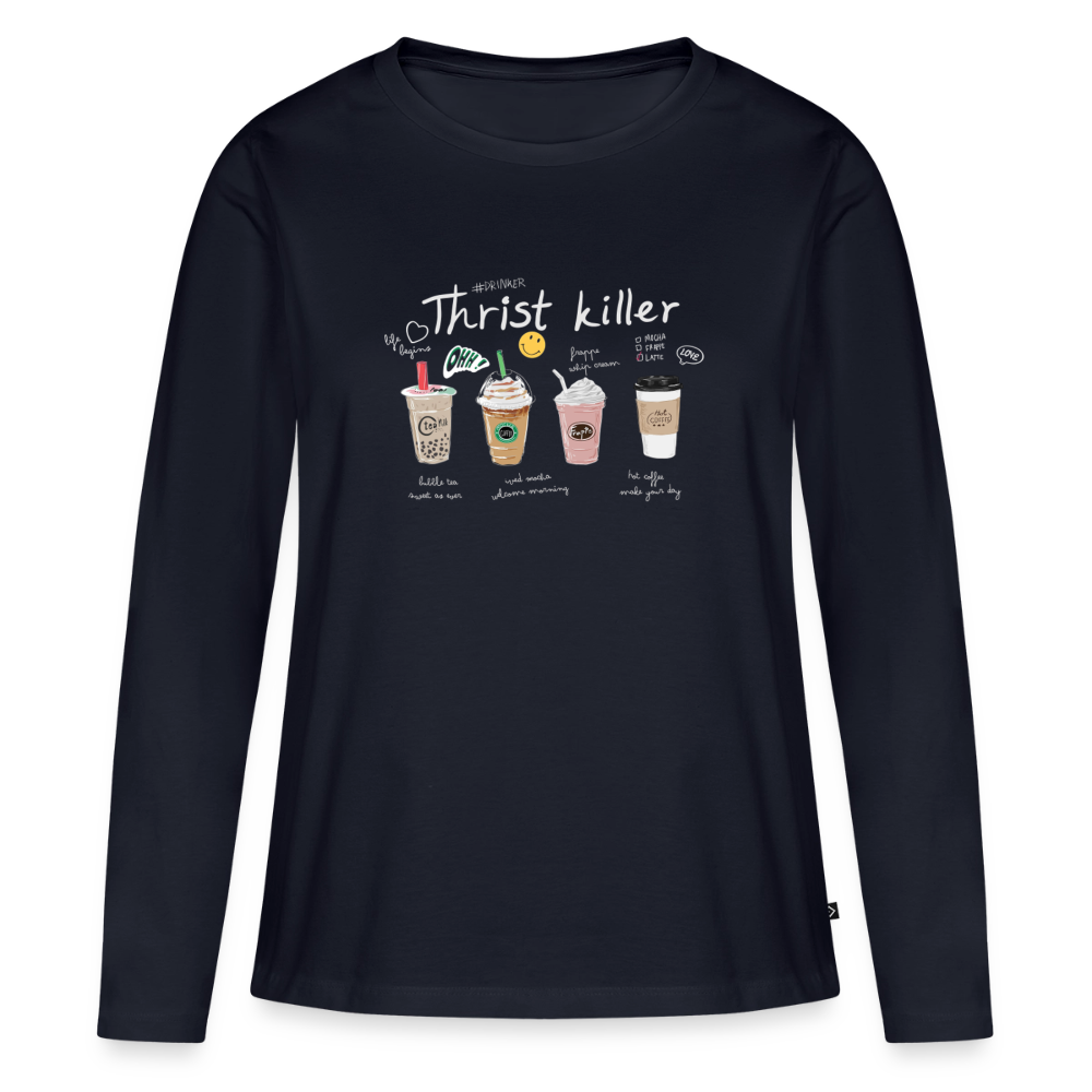 Thirst Killer Langarmshirt - Navy