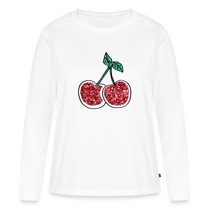 Cherry Longsleeve Shirt - white