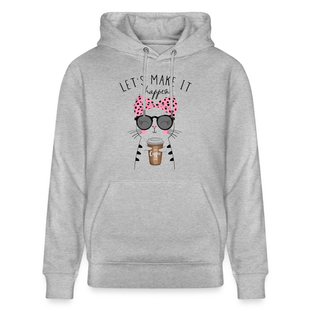 LETS MAKE IT HAPPEN Hoodie - Grau meliert