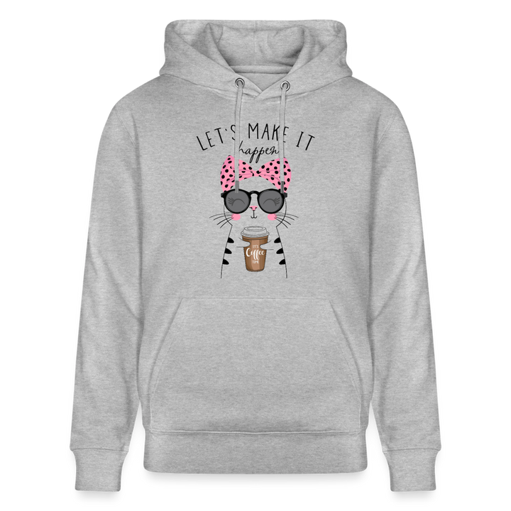 LETS MAKE IT HAPPEN Hoodie - Grau meliert