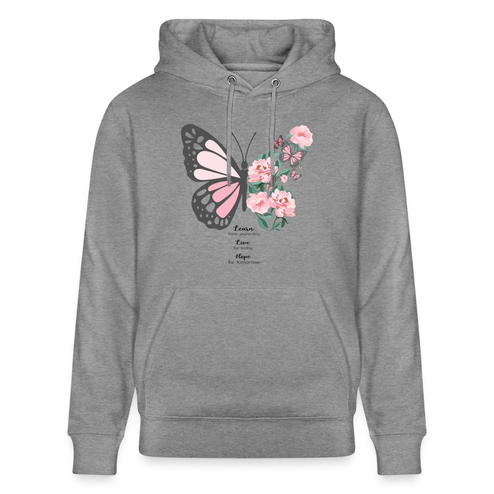 Butterfly Hoodie - slub heather grey