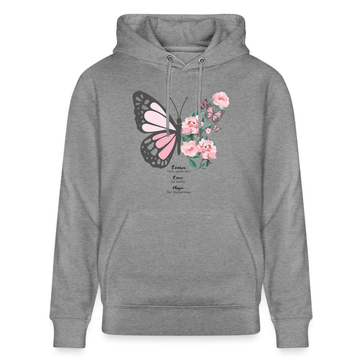 Butterfly Hoodie - slub heather grey