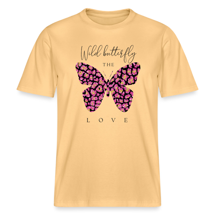 butterfly tee - washed yellow