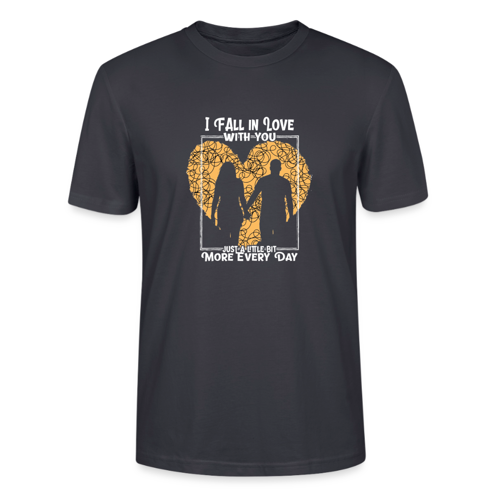 I Fall in Love T-Shirt - Dunkles Graublau