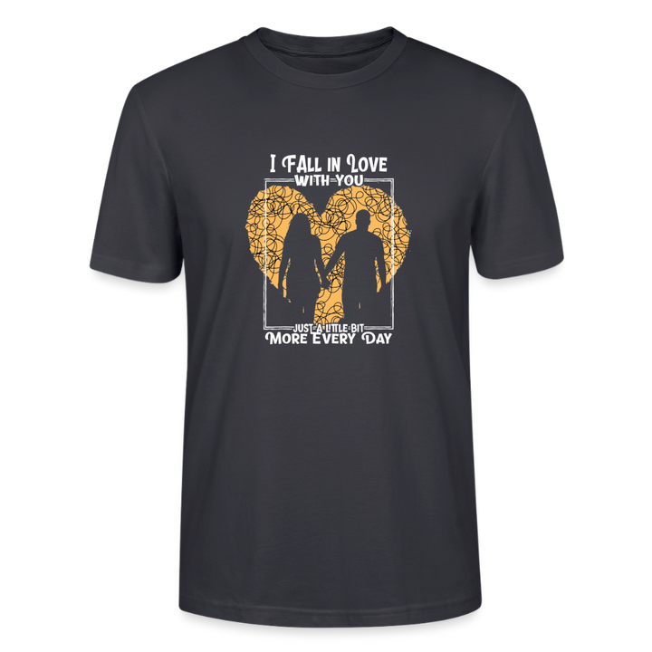 I Fall in Love T-Shirt - Dunkles Graublau