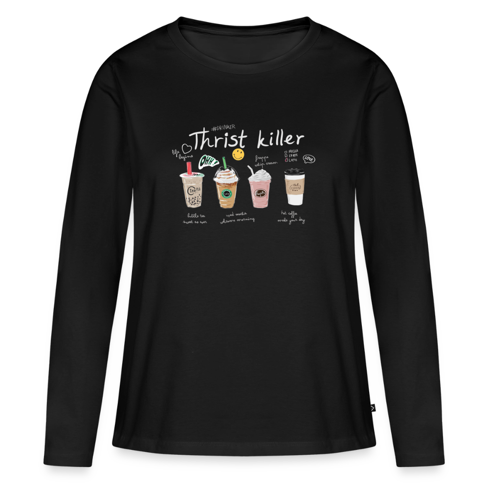 Thirst Killer Langarmshirt - Schwarz