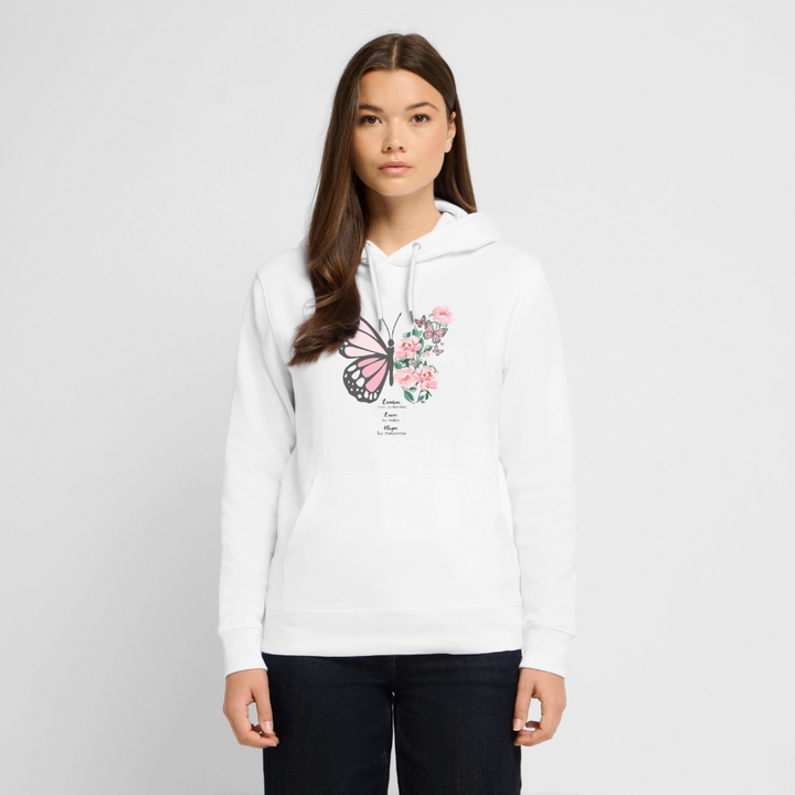 Butterfly Hoodie - white