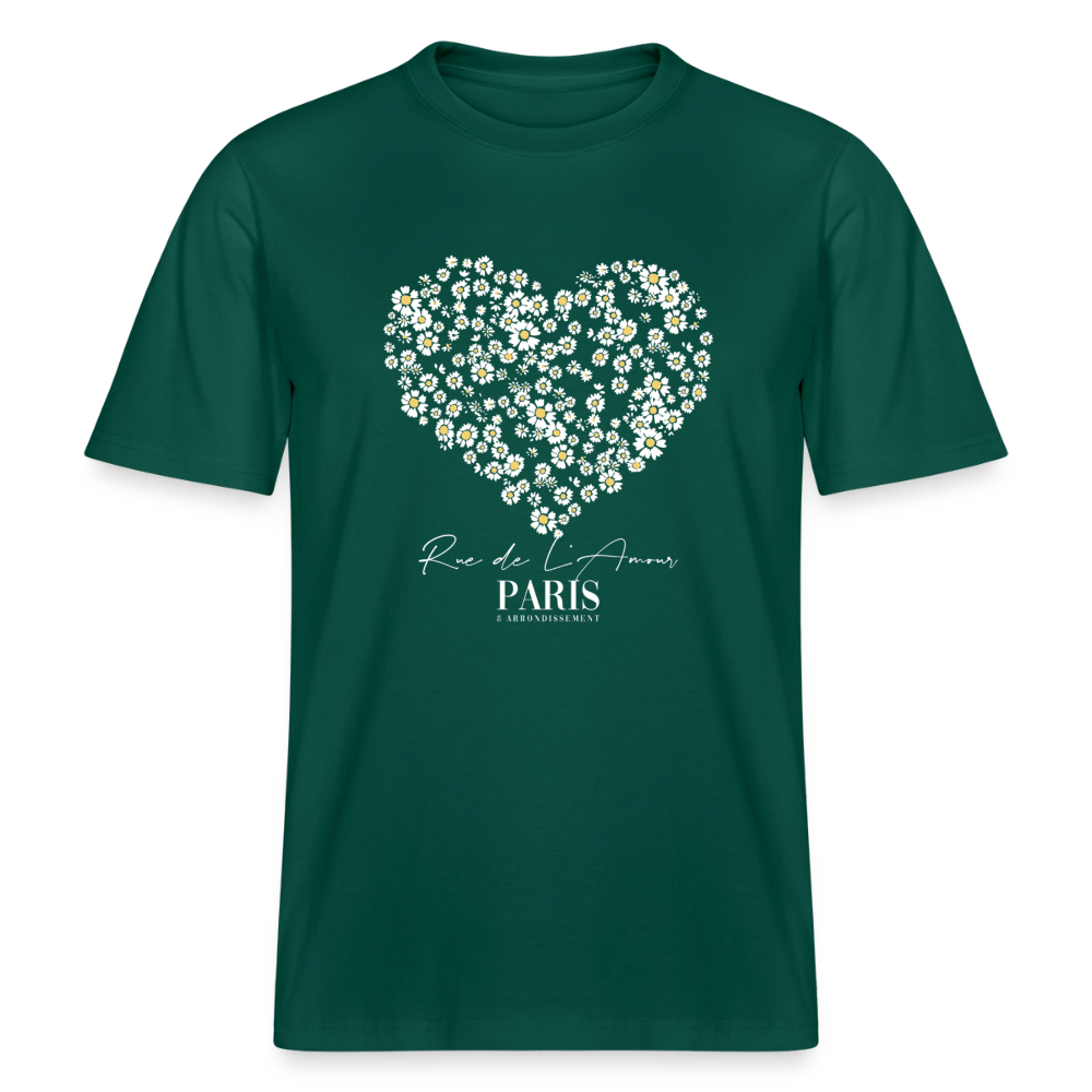 paris bloom heart tee - forest