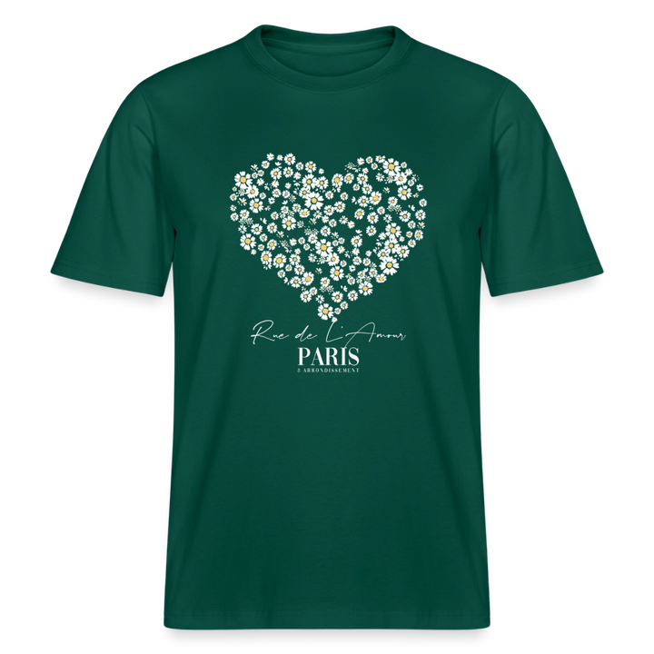 paris bloom heart tee - forest