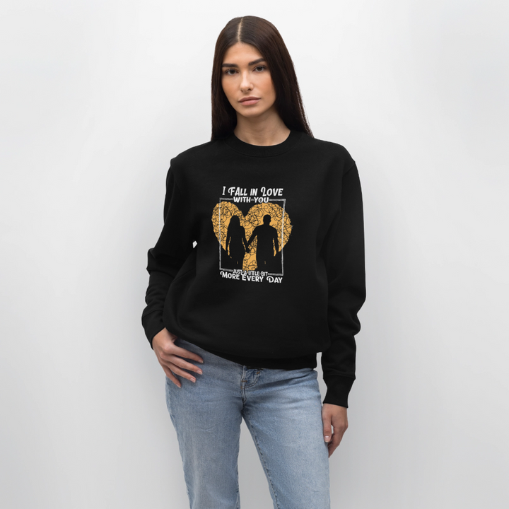 I Fall in Love Sweatshirt - black