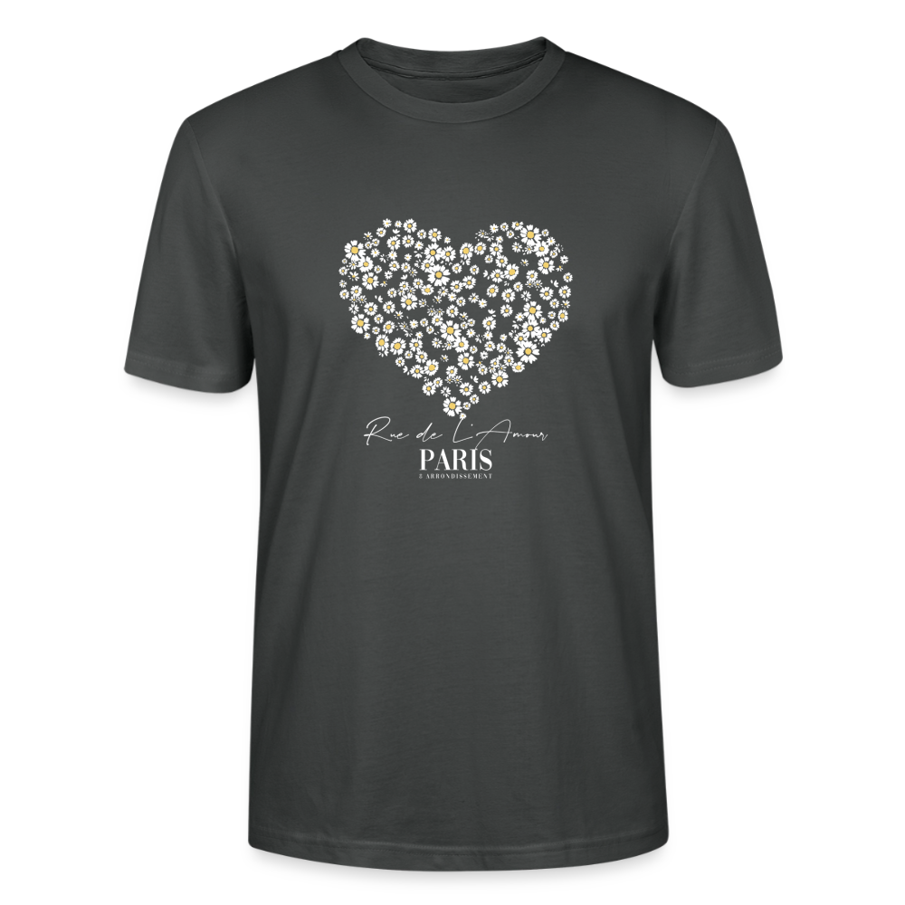 Paris Bloom heart T-Shirt - Anthrazit