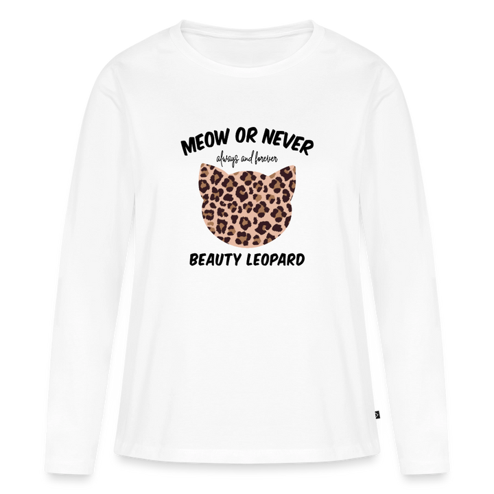 MEOW OR NEVER  Langarmshirt - Weiß