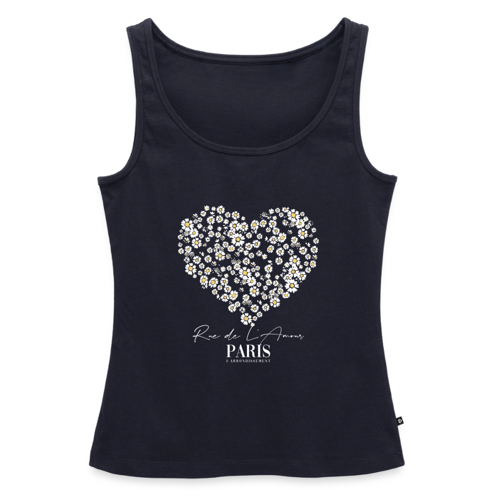 paris bloom heartTank Top - Navy