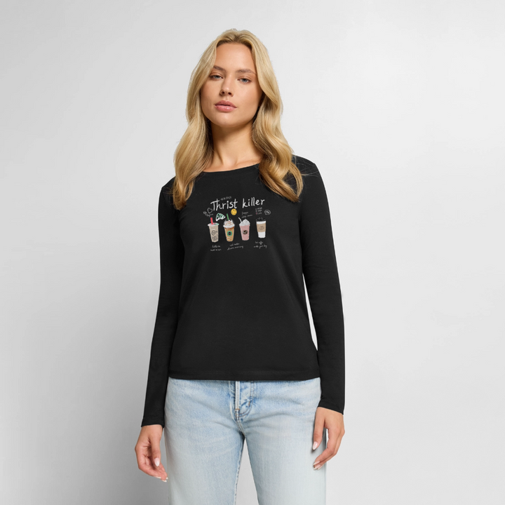 Thirst Killer Langarmshirt - Schwarz