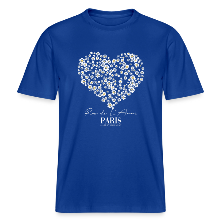 paris bloom heart tee - majorelle blue