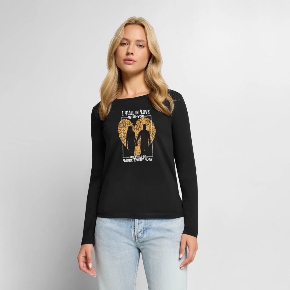 FALL IN LOVE  Langarmshirt - Schwarz