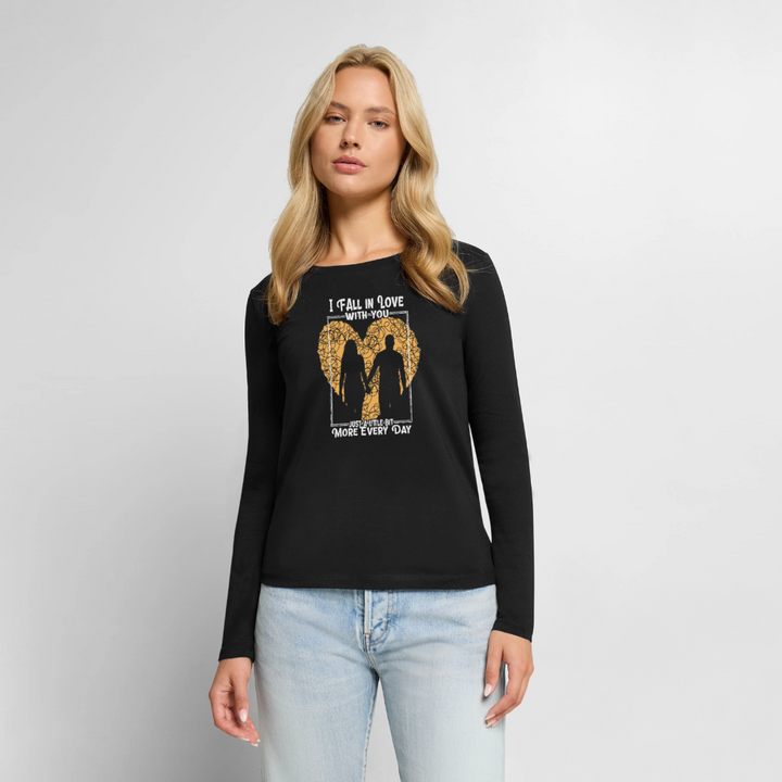 FALL IN LOVE  Langarmshirt - Schwarz