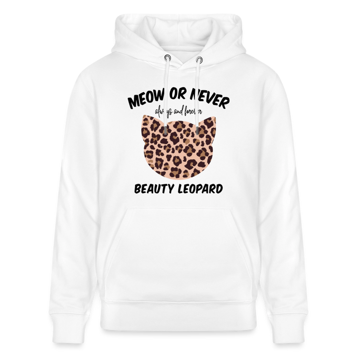 MEOW OR NEVER HOODIE - white