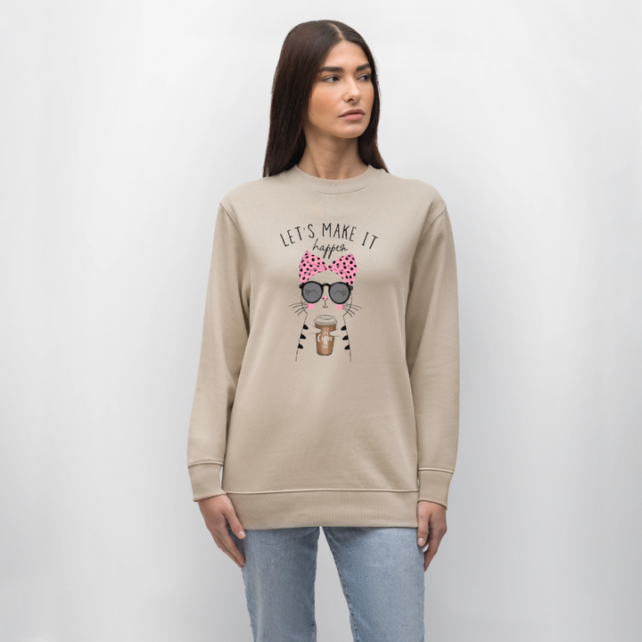 LETS MAKE IT Sweatshirt - Beige
