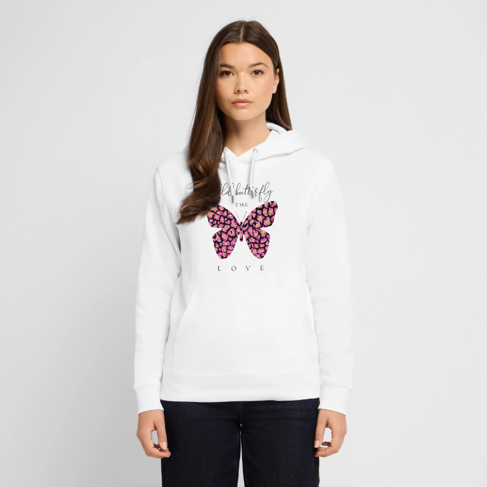 Wildbutterfly Love Hoodie - white