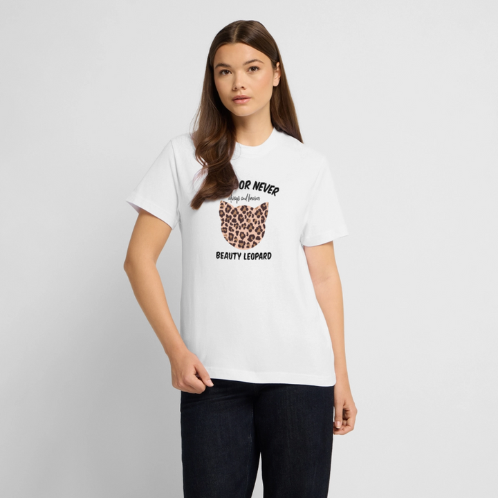 meow or never tee - white
