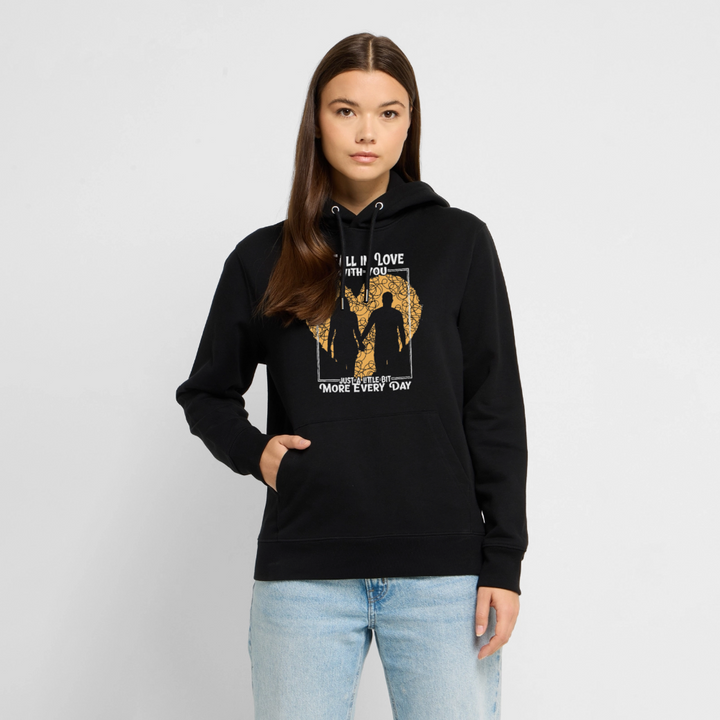 I FALL IN LOVE Hoodie - black