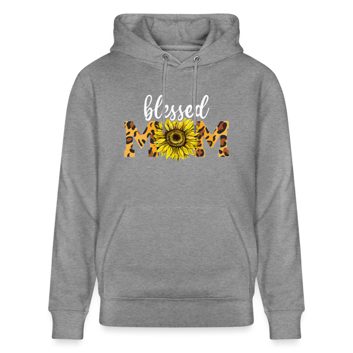 Blessed MOM Hoodie - Hellgrau marmoriert