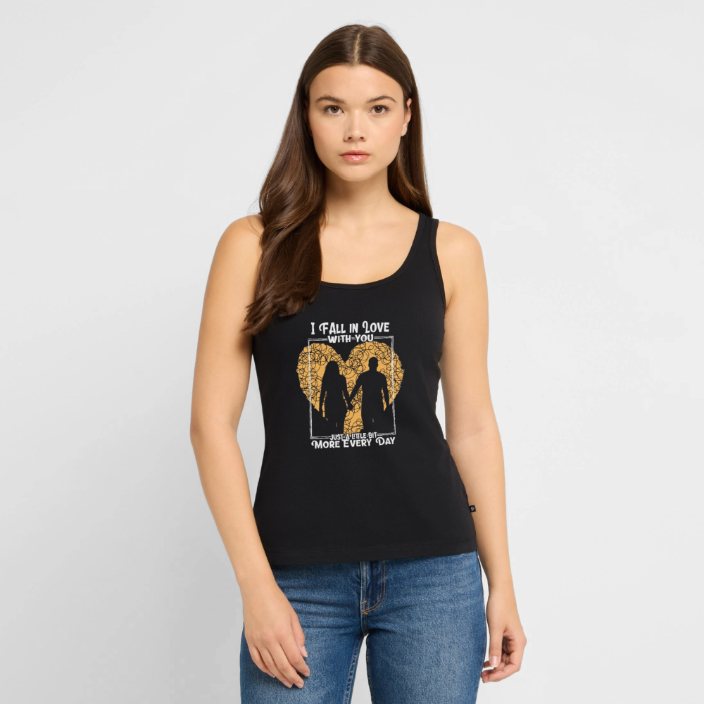 FALL IN LOVE Tank Top - Schwarz