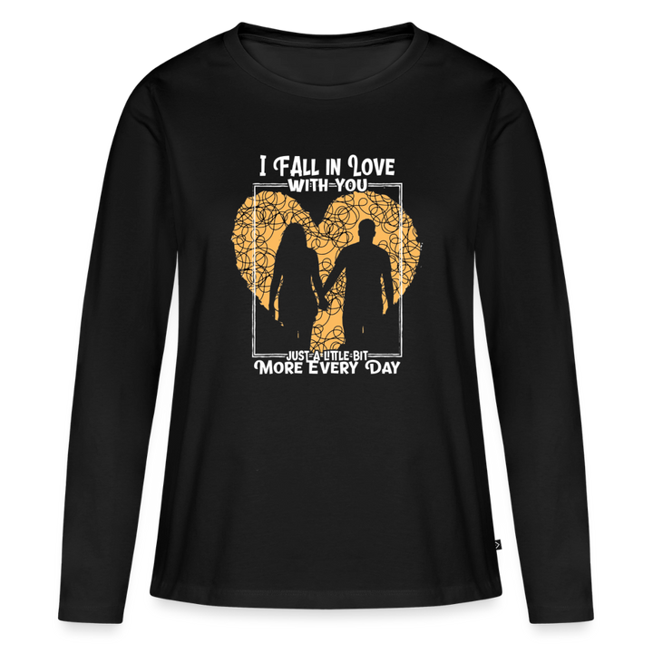 FALL IN LOVE  Langarmshirt - Schwarz