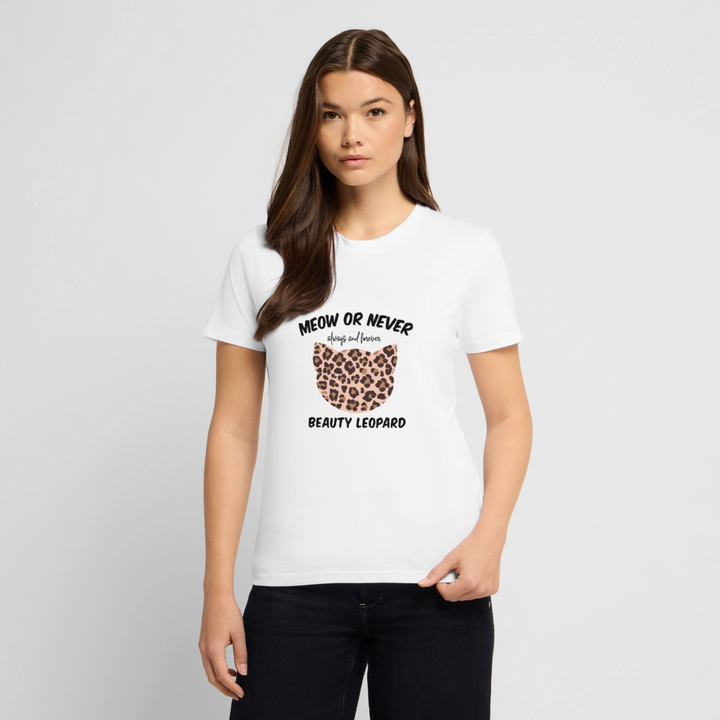 Meow or never T-Shirt - Weiß