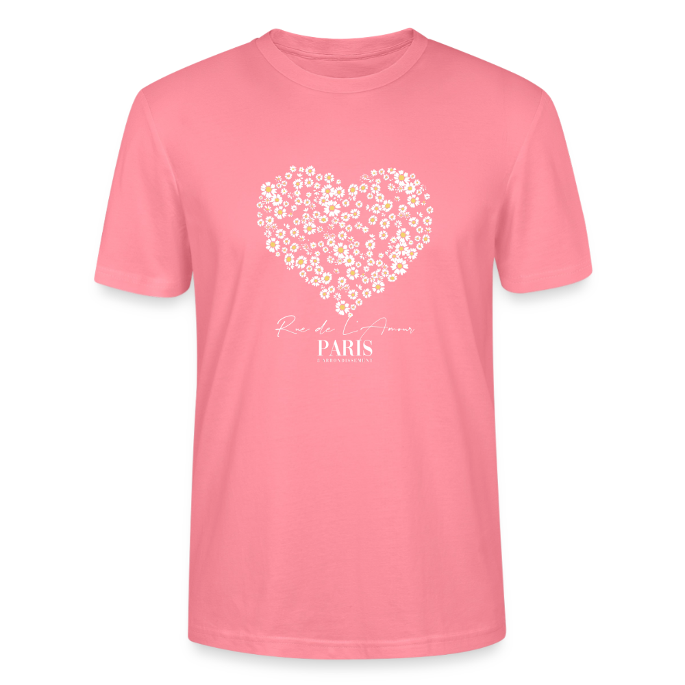Paris Bloom heart T-Shirt - Pink 