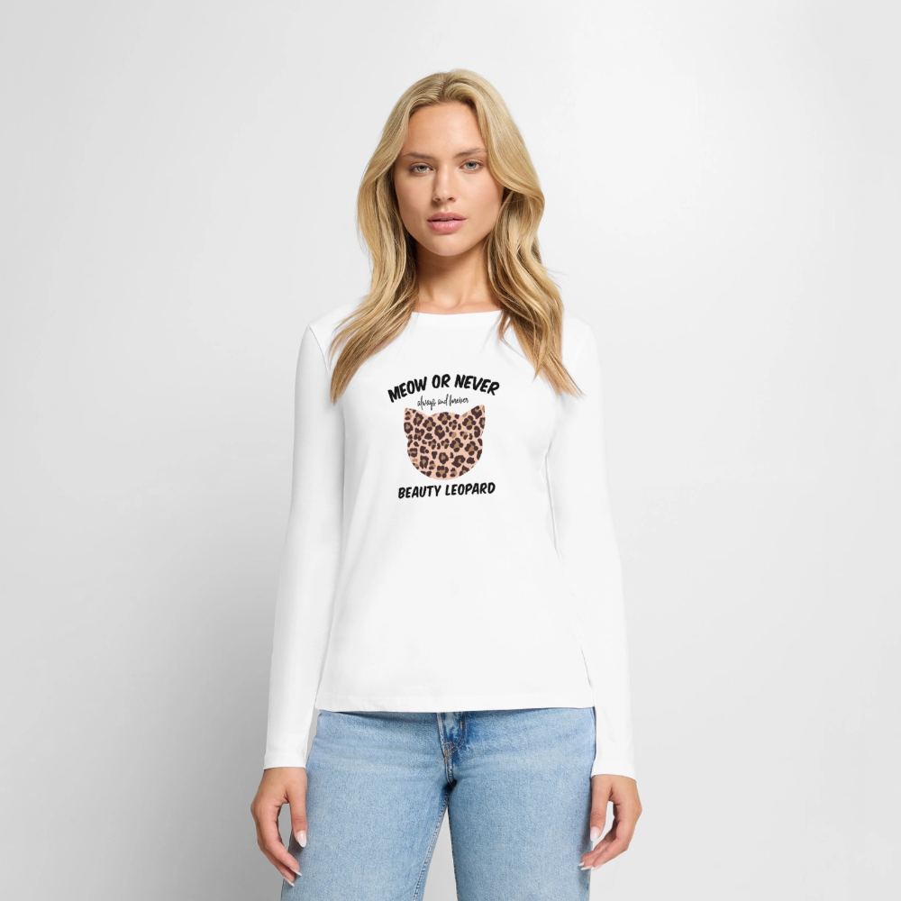 MEOW OR NEVER  Langarmshirt - Weiß