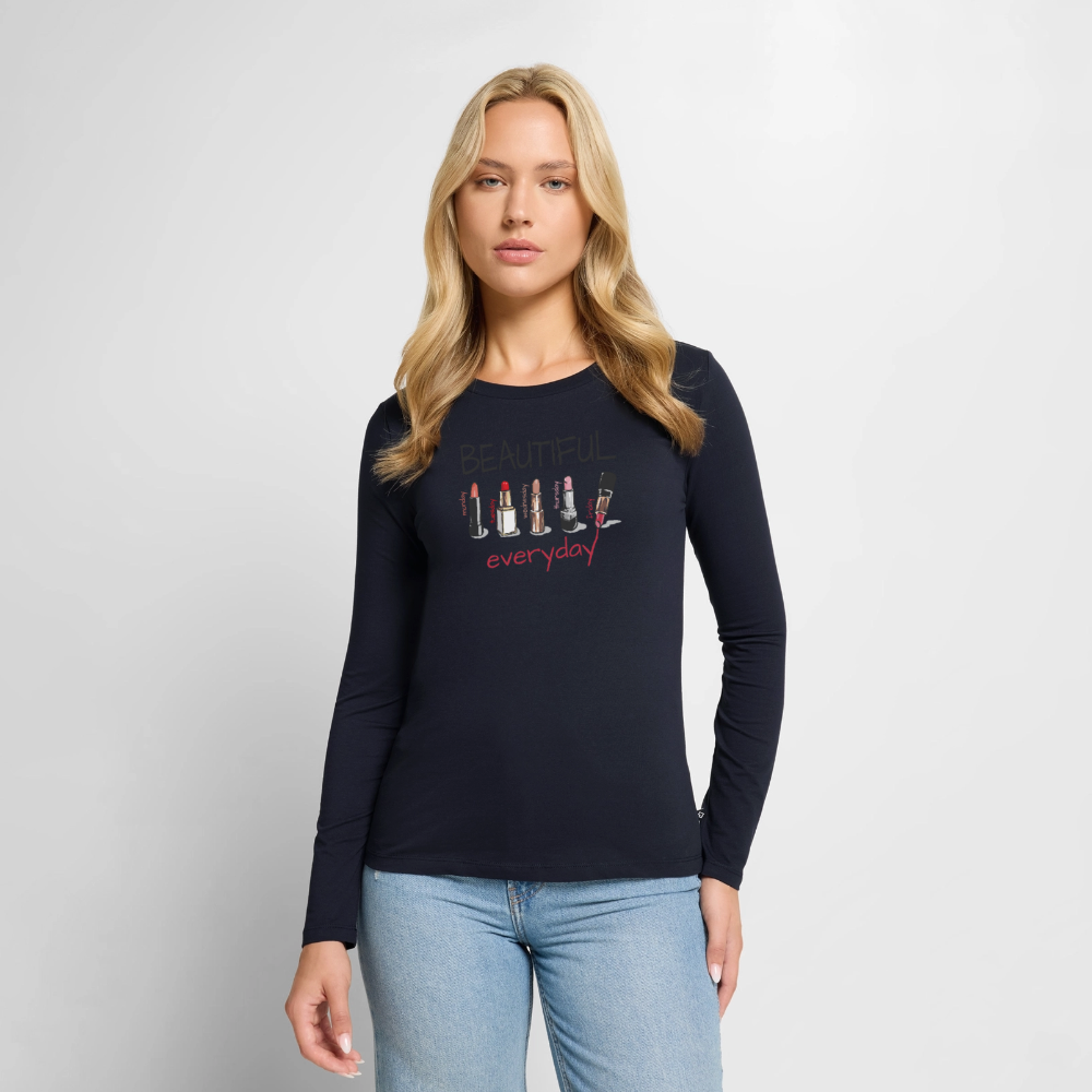 Beautiful Everyday Longsleeve Shirt - navy