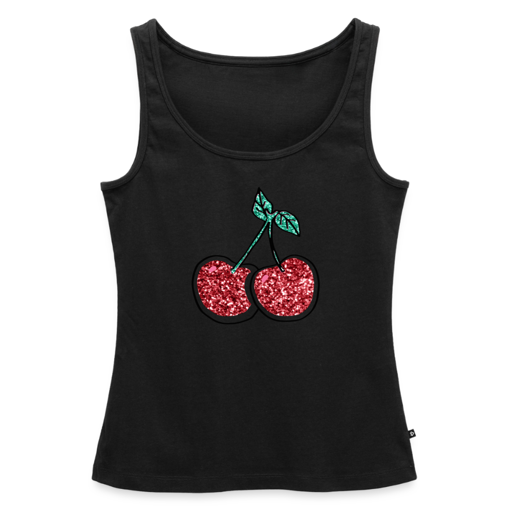 Cherry  Tank Top - black