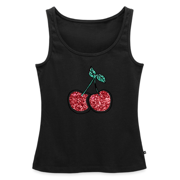 Cherry  Tank Top - black